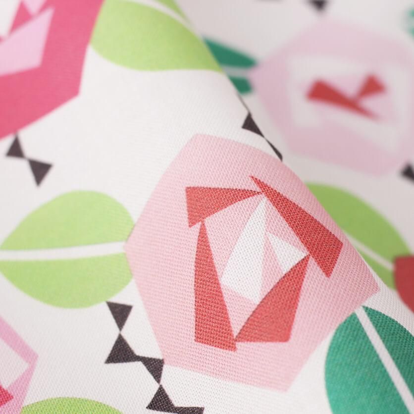 Rose（ホワイト） 花柄- 布・生地の通販サイト：nunocoto fabric