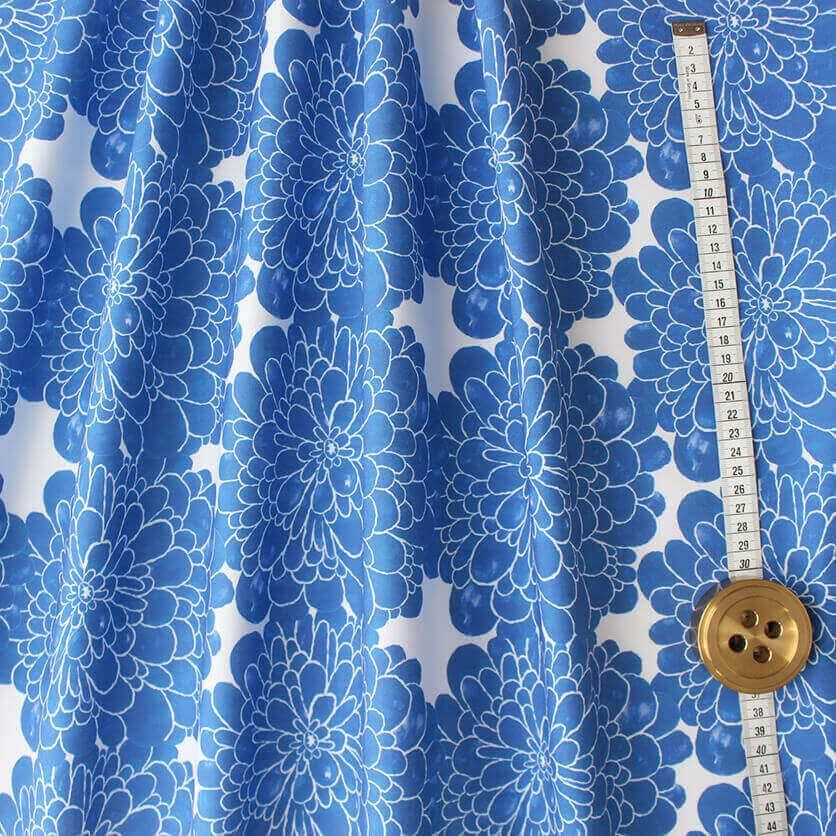 情熱(ブルー)花柄- 布・生地の通販サイト:nunocoto fabric 情熱(ブルー)花柄- 布・生地の通販サイト:nunocoto fabric