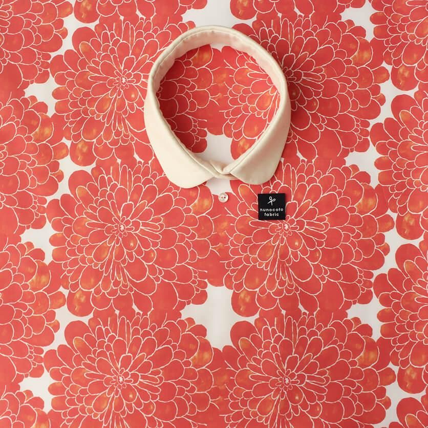 情熱（レッド）花柄- 布・生地の通販サイト：nunocoto fabric