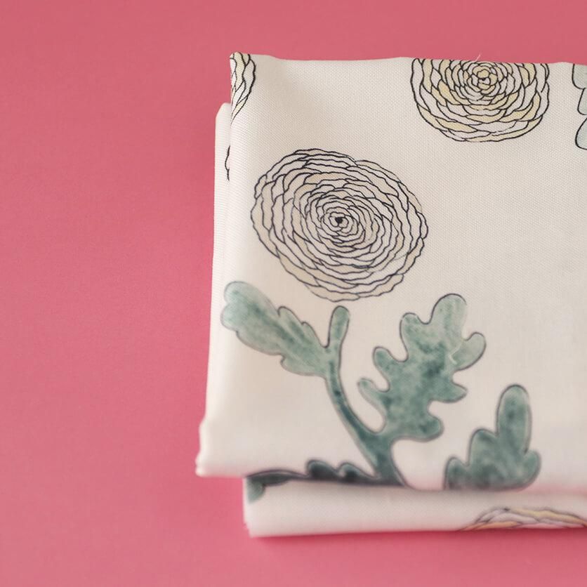 ラナンキュラス 花柄- 布・生地の通販サイト：nunocoto fabric