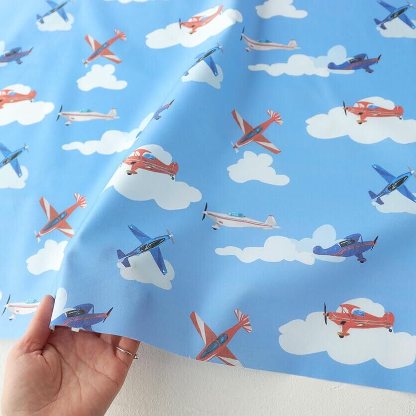 飛行機 のりもの柄- 布・生地の通販サイト：nunocoto fabric