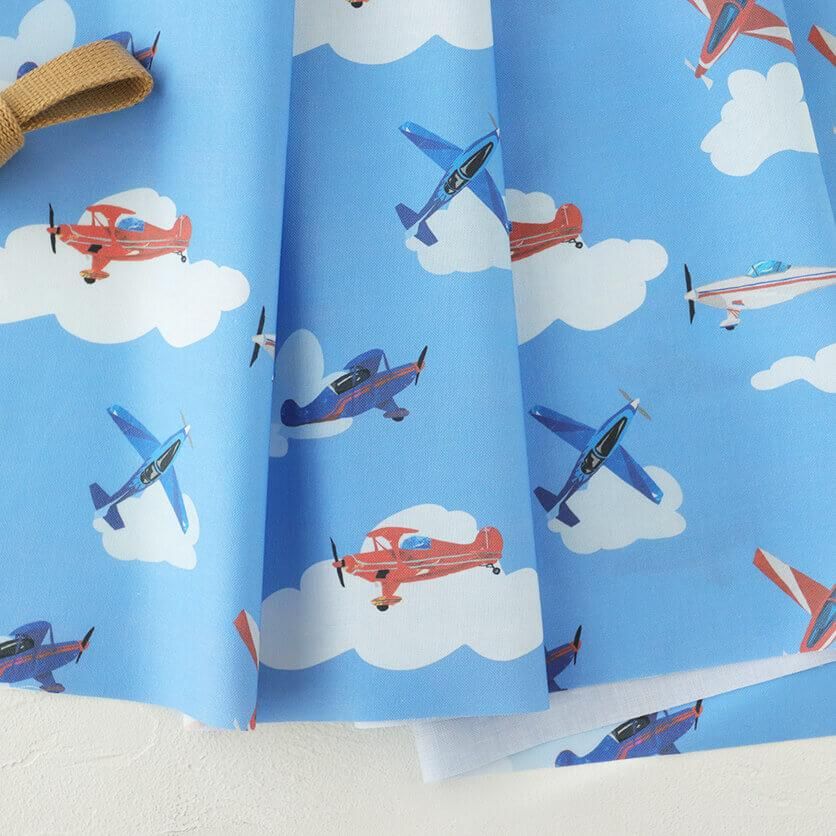 飛行機 のりもの柄- 布・生地の通販サイト：nunocoto fabric
