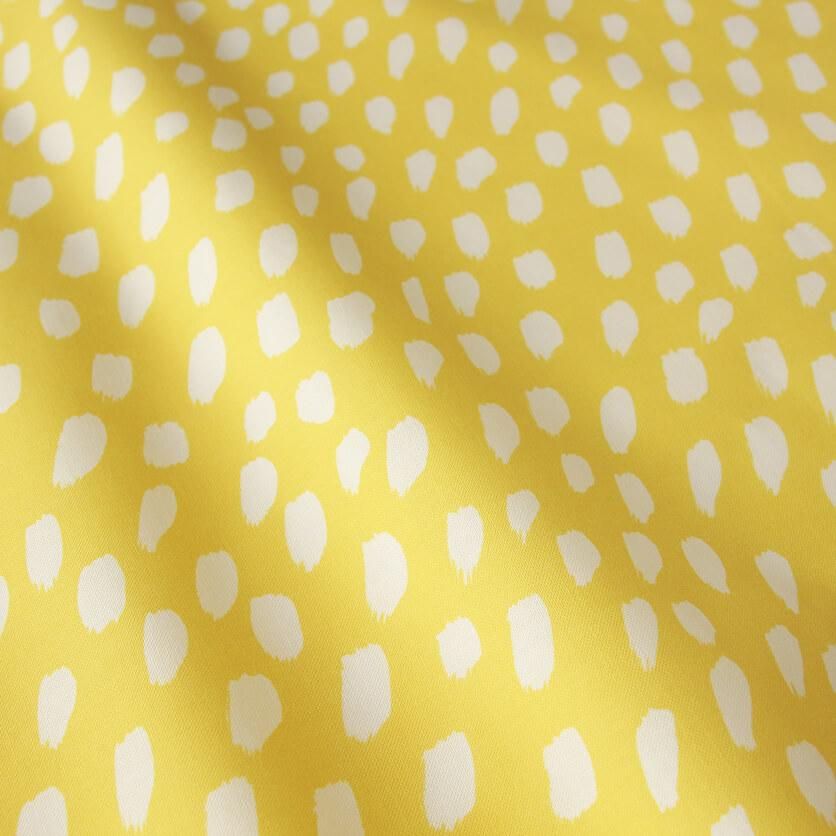 Brush Dots（イエロー）北欧柄・水玉ドット柄- 布・生地の通販