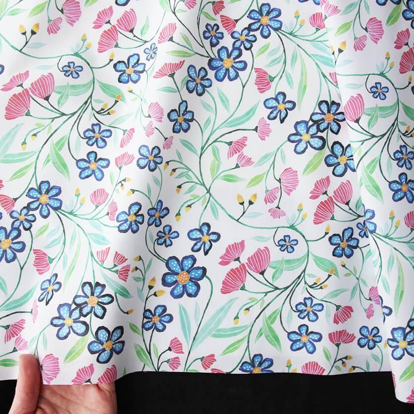 Fleur（midday）花柄- 布・生地の通販サイト：nunocoto fabric