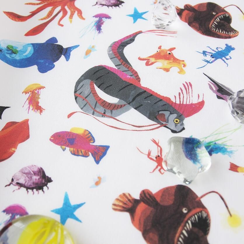 深海生物 魚柄- 布・生地の通販サイト：nunocoto fabric