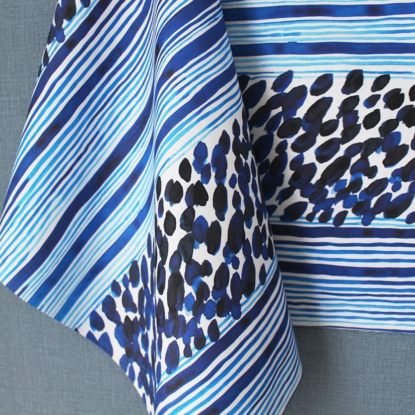 大海原(ブルー)海柄- 布・生地の通販サイト:nunocoto fabric 大海原(ブルー)海柄- 布・生地の通販サイト:nunocoto fabric