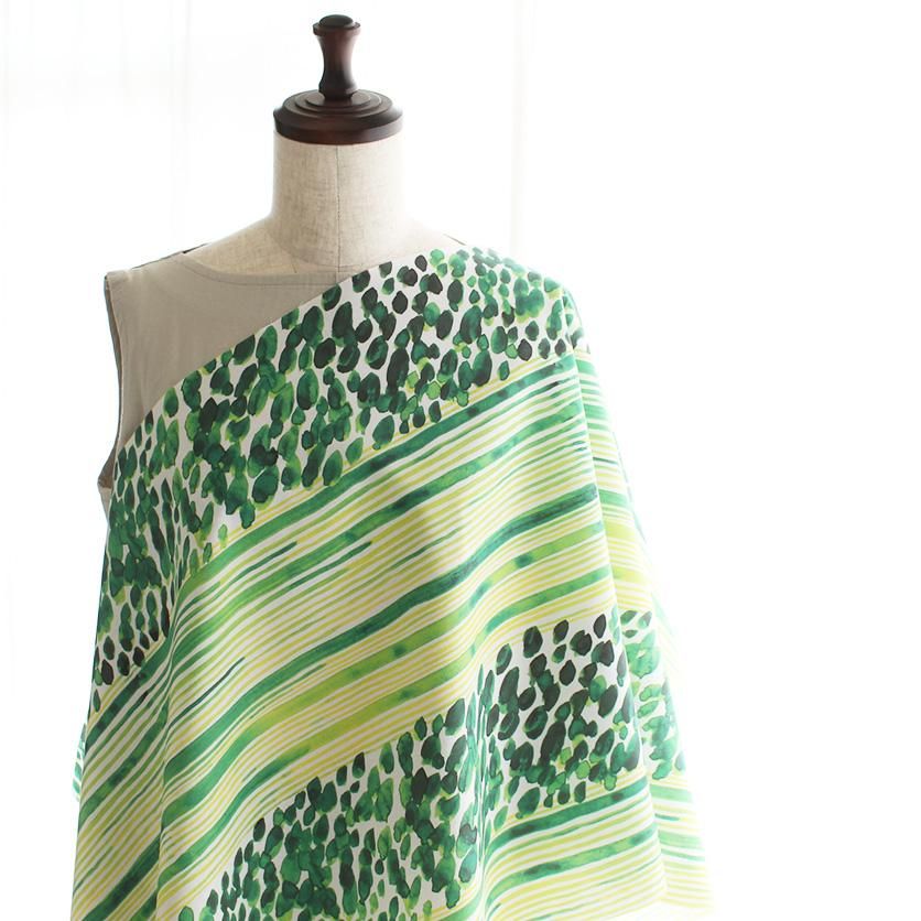大海原（グリーン）海柄- 布・生地の通販サイト：nunocoto fabric