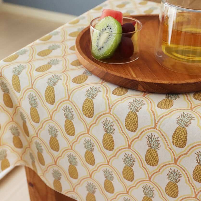 ヴィンテージパイナップル フルーツ柄- 布・生地の通販サイト：nunocoto fabric