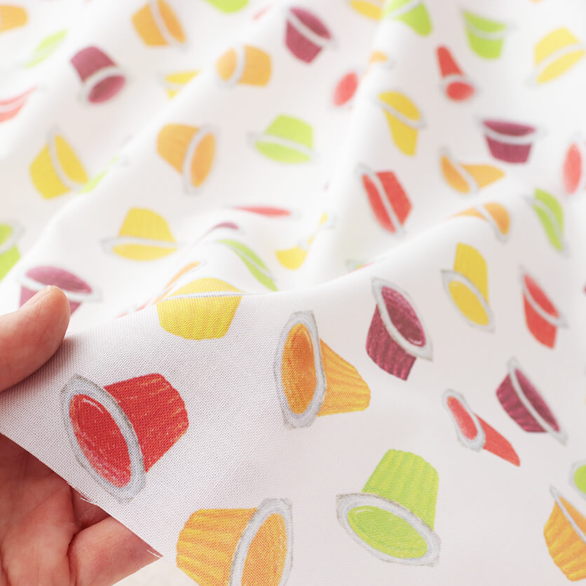 ひとくちゼリー スイーツ柄- 布・生地の通販サイト：nunocoto fabric