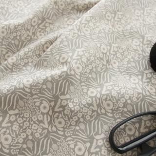 Silhouette（スチールグレー）ボタニカル柄- 布・生地の通販