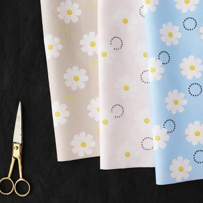 Little Flower Field（ピンク）水玉・ドット柄- 布・生地の通販