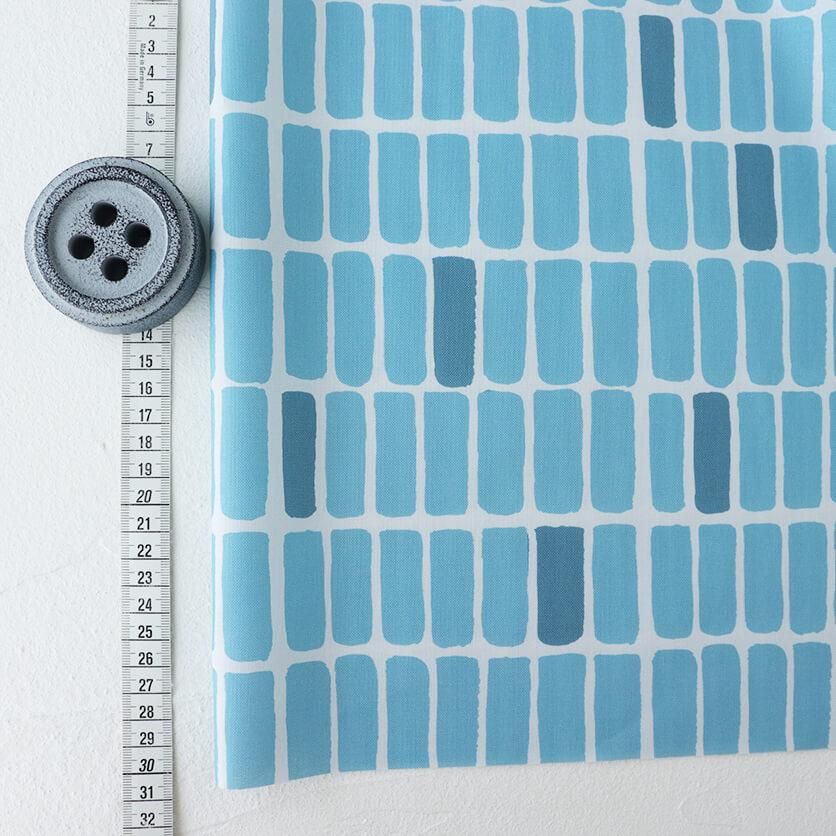 Tile（グレイッシュブルー）チェック柄- 布・生地の通販サイト