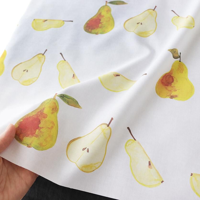 洋梨 フルーツ柄- 布・生地の通販サイト：nunocoto fabric