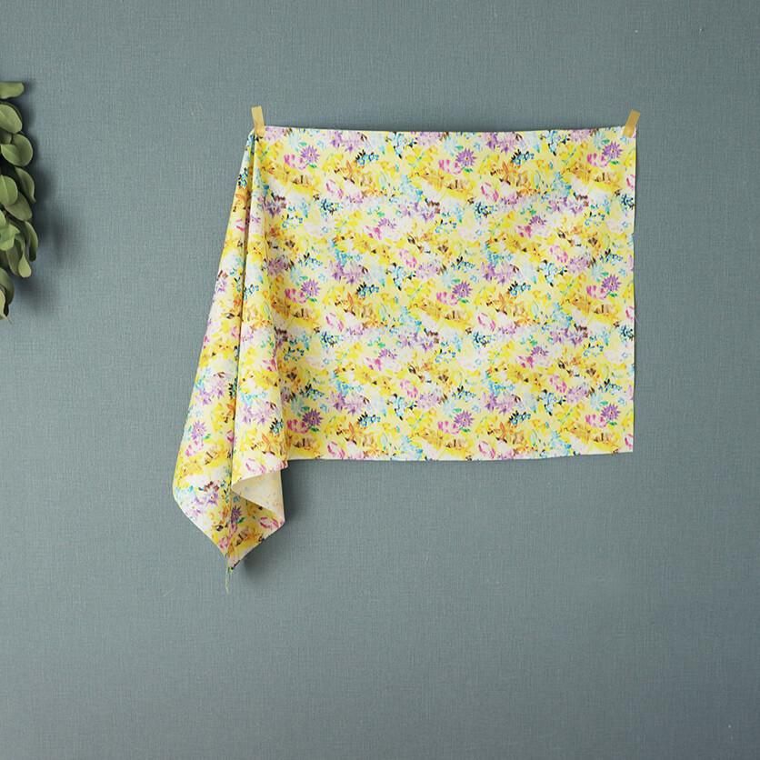 楽園（ブルー）花柄- 布・生地の通販サイト：nunocoto fabric
