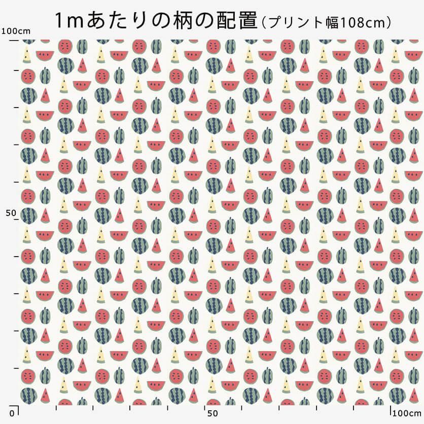 スイカのかお フルーツ・スイカ柄- 布・生地の通販サイト