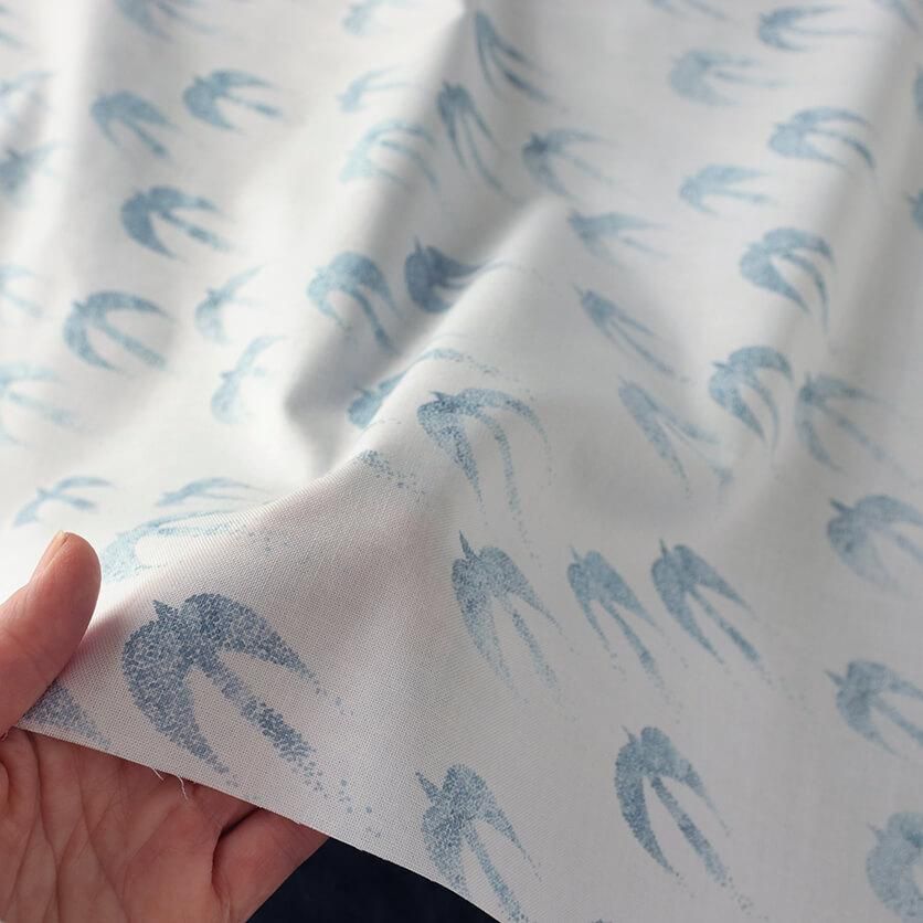 かぜをはこぶ 鳥柄- 布・生地の通販サイト：nunocoto fabric