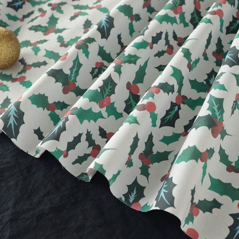ひいらぎページ 柊 -Hiiragi- ボタニカル柄- 布・生地の通販サイト：nunocoto fabric