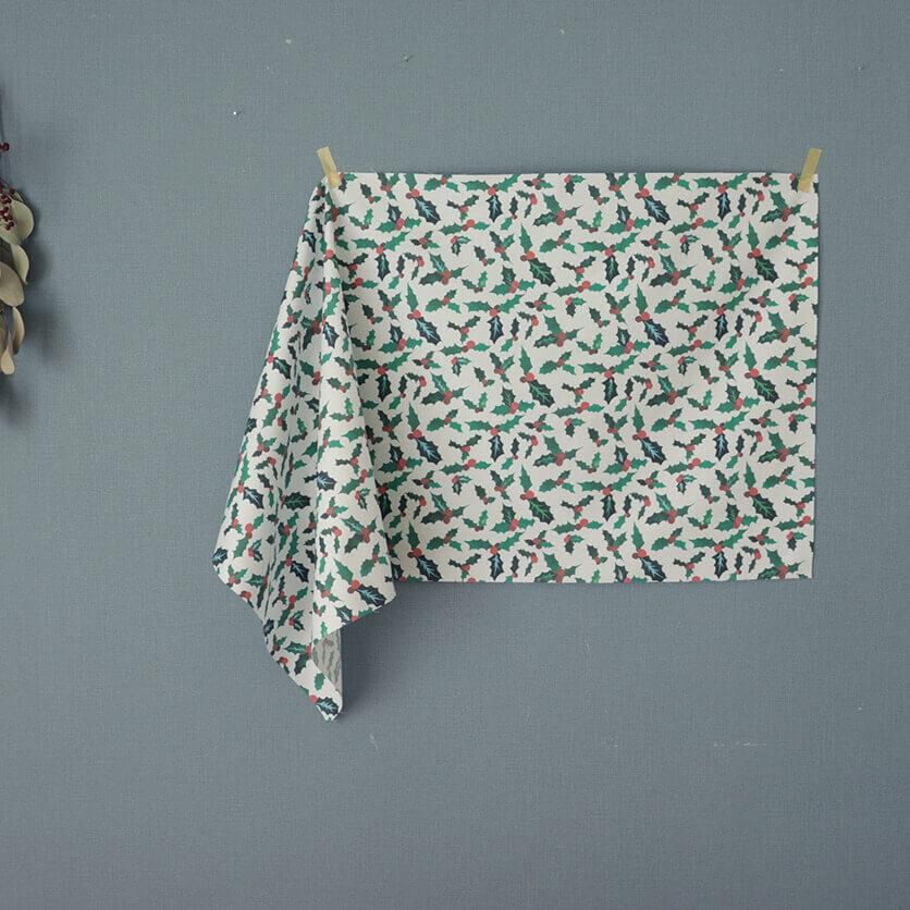 ひいらぎページ 柊 -Hiiragi- ボタニカル柄- 布・生地の通販サイト：nunocoto fabric