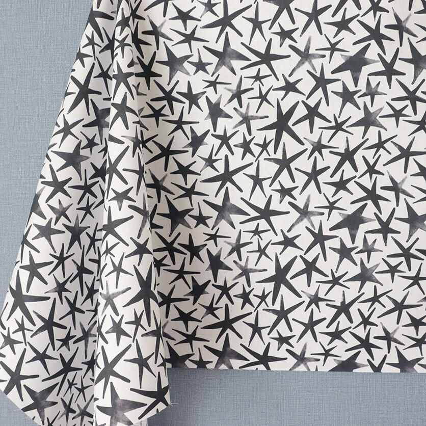 STAR（グレー）星柄- 布・生地の通販サイト：nunocoto fabric