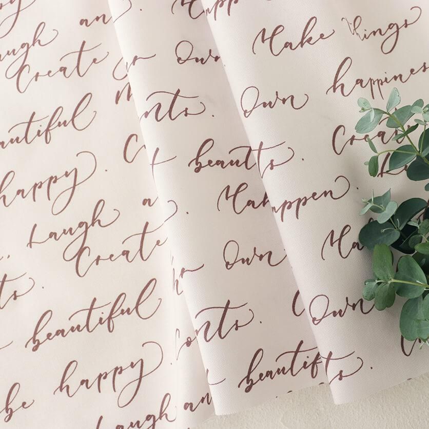 Message for you（モーヴピンク）アルファベット柄- 布・生地の通販