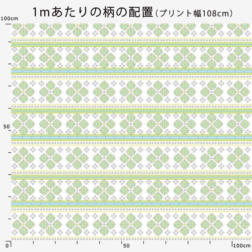 結晶（ピンク×ブルー）花柄- 布・生地の通販サイト：nunocoto fabric