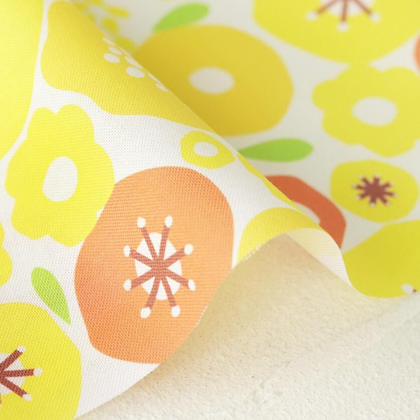 花柄 花器 特大 装飾 素材樹脂 商品番号N-106 花車 花刺しゅう柄 黄色｜お宮参りレンタル衣装は