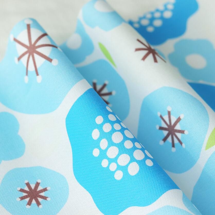 北欧の花たち（ブルー）花柄- 布・生地の通販サイト：nunocoto fabric