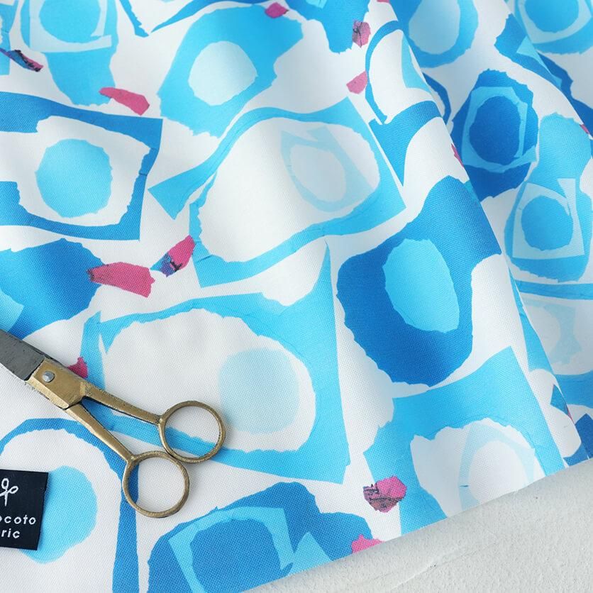 あぼかど アボカドたち（ブルー）野菜柄- 布・生地の通販サイト：nunocoto