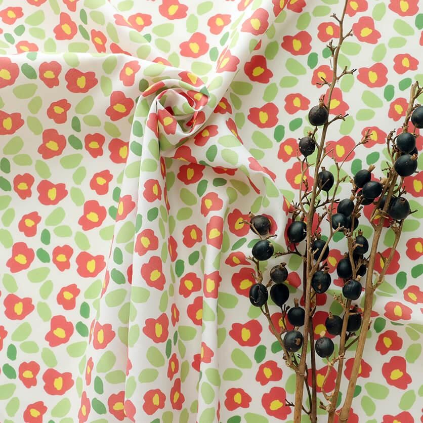 椿mini 花柄- 布・生地の通販サイト：nunocoto fabric