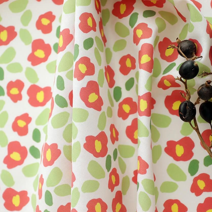 椿mini 花柄- 布・生地の通販サイト：nunocoto fabric
