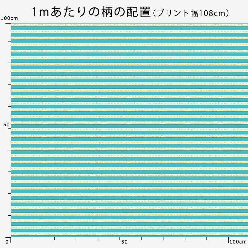 くるっくるっくるん しましま（ブルー）幾何学模様- 布・生地の通販