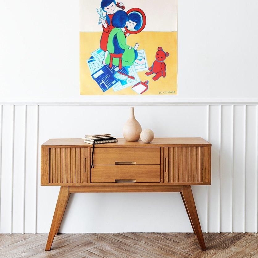 ファブリックポスター：散髪（しんよんひ） | nunocoto fabric