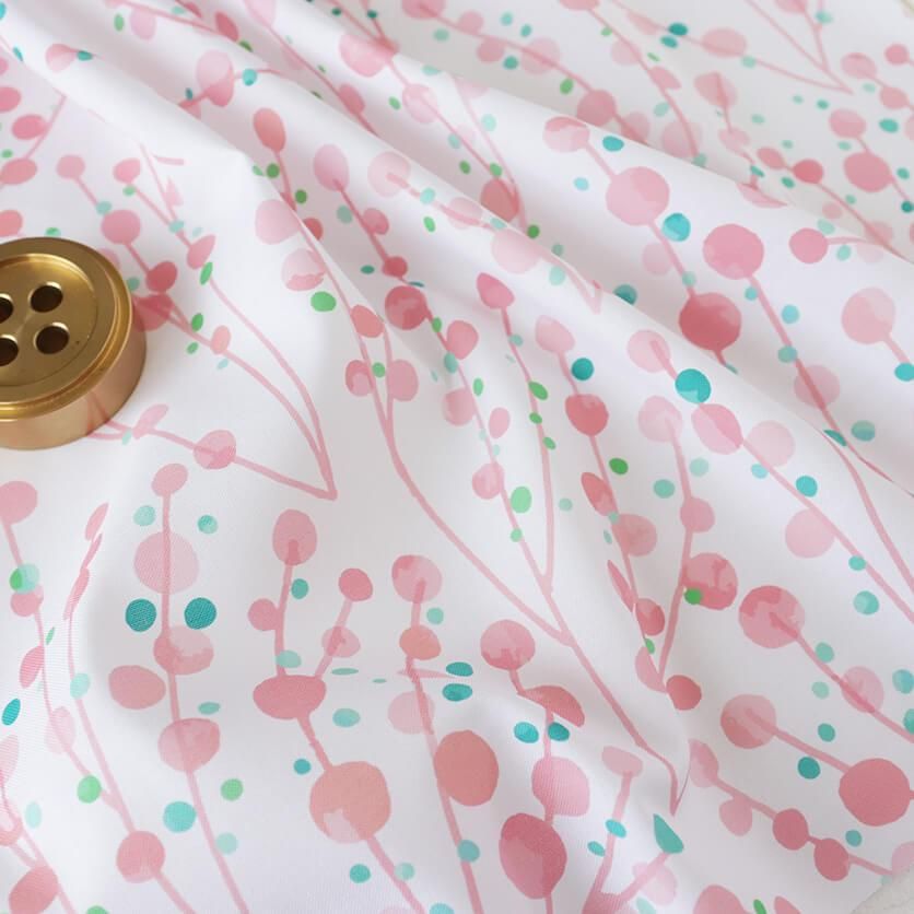 花咲くとき（サクラピンク）花柄- 布・生地の通販サイト：nunocoto fabric