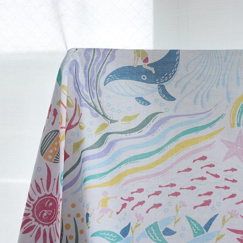 自然界のドリームスケープ 魚柄- 布・生地の通販サイト