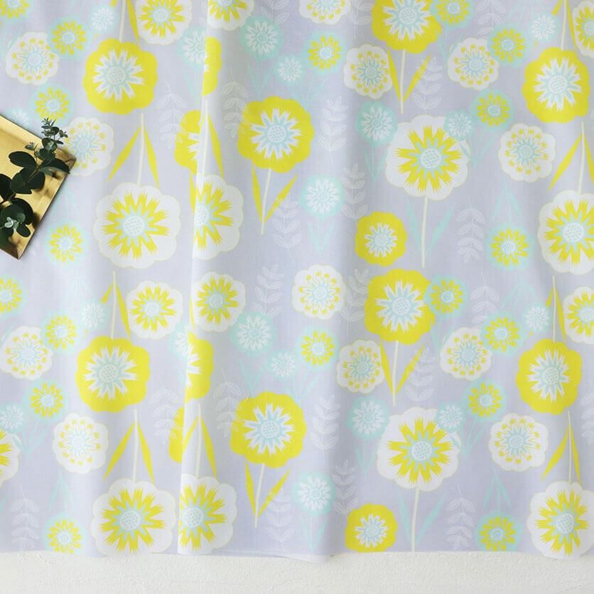 hanaページ hana（グレー）花柄- 布・生地の通販サイト：nunocoto fabric