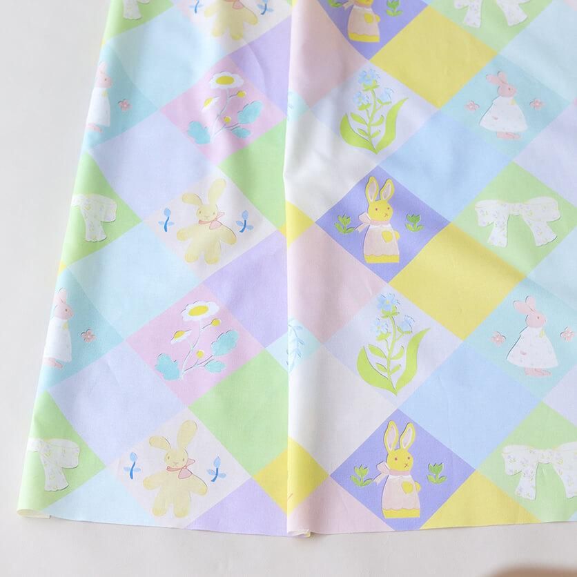 【うさこ商品】 HOP HOP HOPE うさぎ柄- 布・生地の通販サイト：nunocoto fabric
