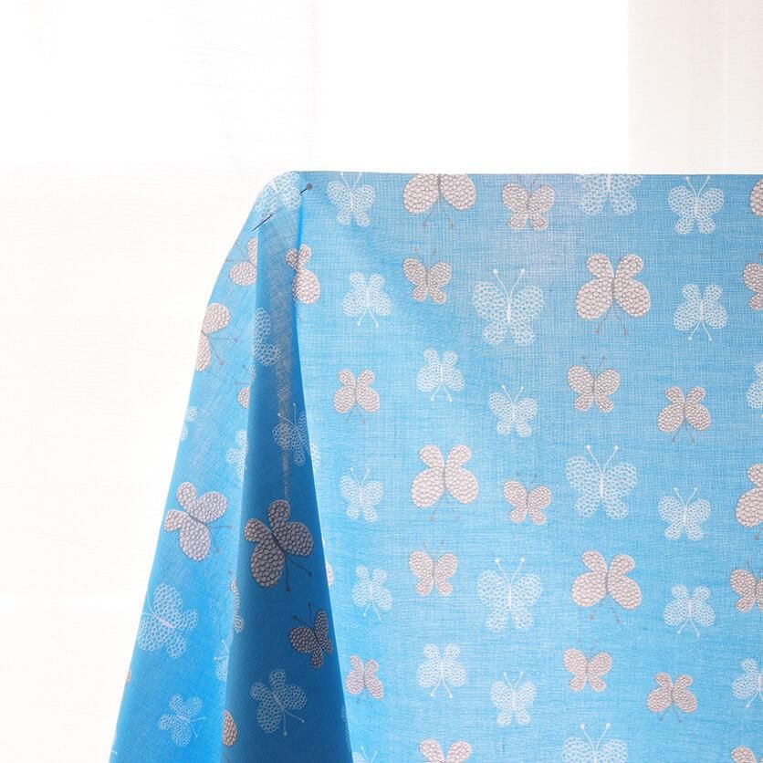 バタフライ（ブルー）蝶柄- 布・生地の通販サイト：nunocoto fabric