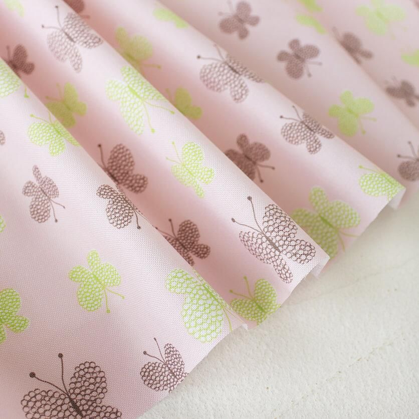 バタフライ（モーヴピンク）蝶柄- 布・生地の通販サイト：nunocoto fabric