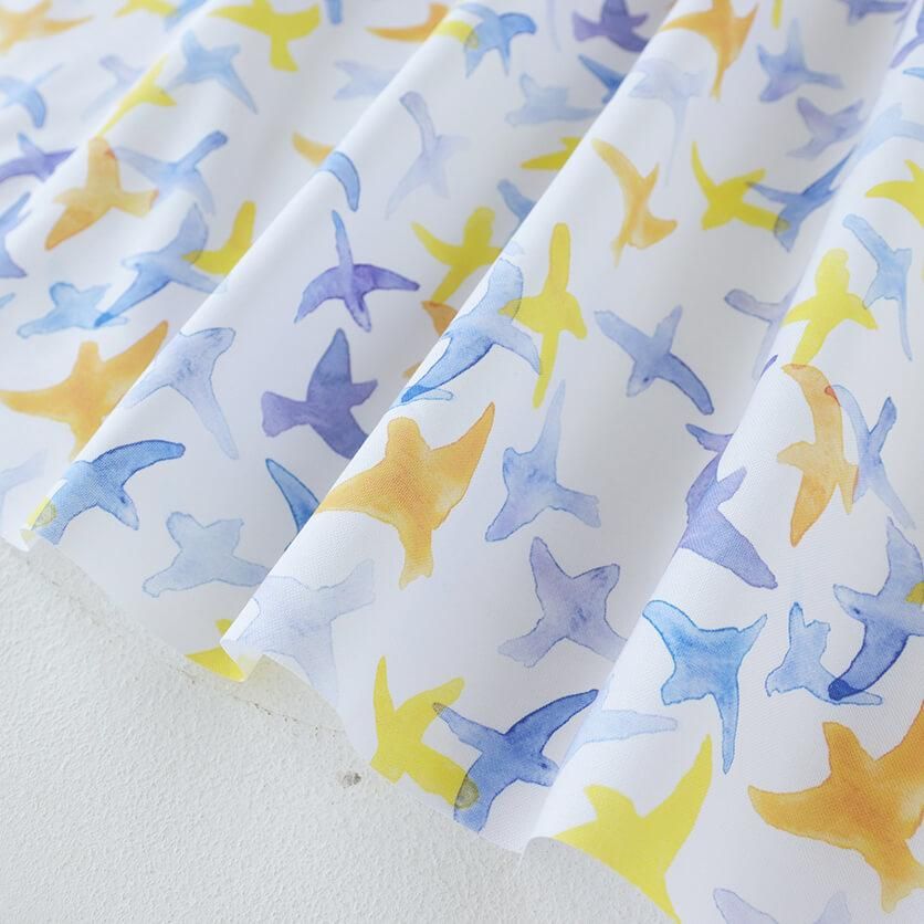 鳥柄生地サンプルページ 楽天市場】デジタルプリント sararatextile 野鳥図鑑柄 シーチング