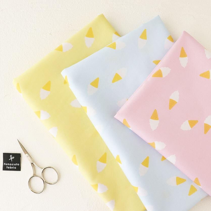 ソフトクリーム（クリームイエロー）スイーツ柄- 布・生地の通販サイト