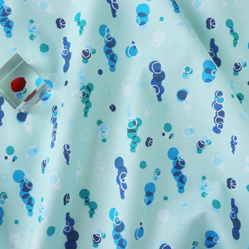 海の中の泡（アイスグリーン）海柄- 布・生地の通販サイト：nunocoto