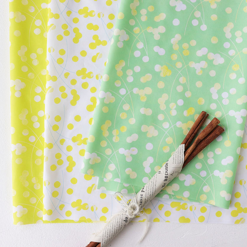 wednesday（レモン）自然柄- 布・生地の通販サイト：nunocoto fabric