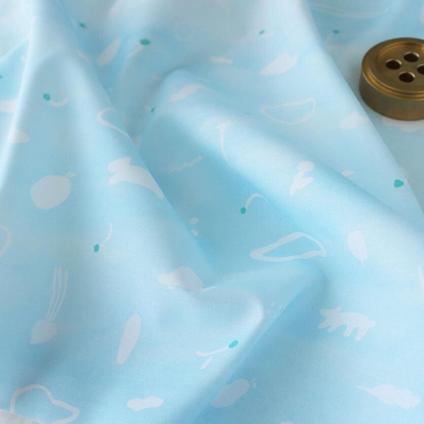 今日の雲（青空）雲柄- 布・生地の通販サイト：nunocoto fabric