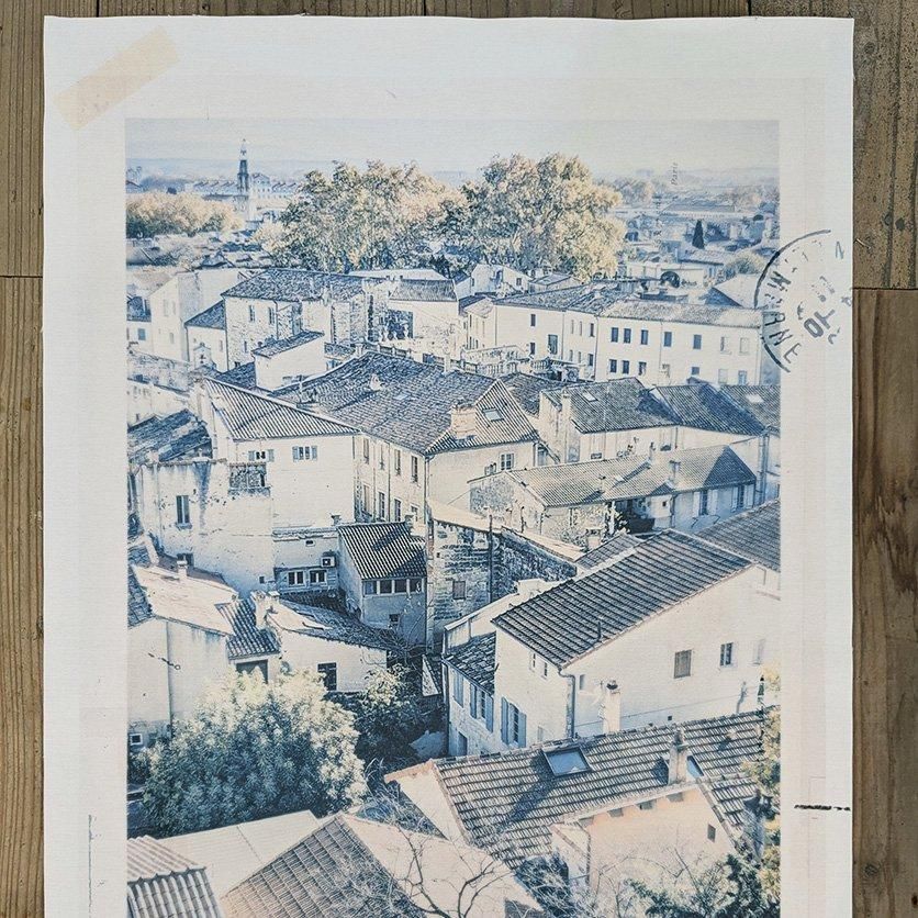 Wacolの販促用ポスター ファブリックポスター：Avignon（井上陽子/Atelier CRAFT-Log