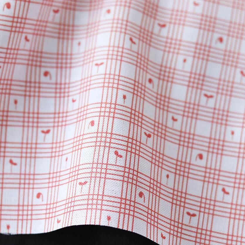 ラインチェック＆Sprout（ラインレッド）チェック柄- 布・生地の通販