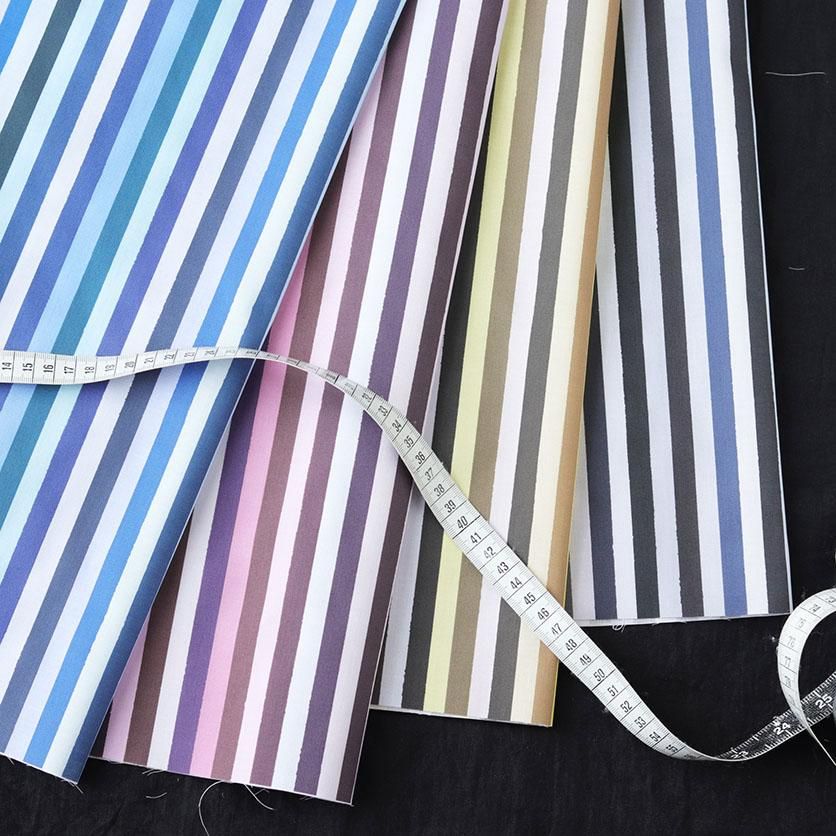 Hundred Lines（グラデーションブルー）ストライプ柄- 布・生地