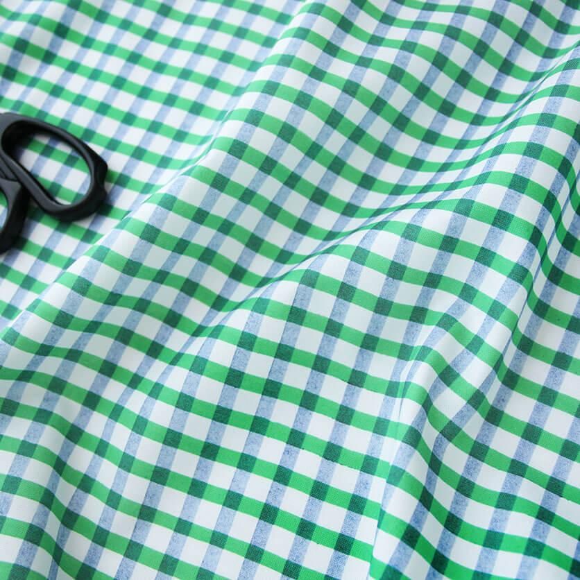 KILLARNEY ウール毛布 クリーム グリーンチェック MANATSUBI（グリーン×グレー）チェック柄- 布・生地の通販サイト