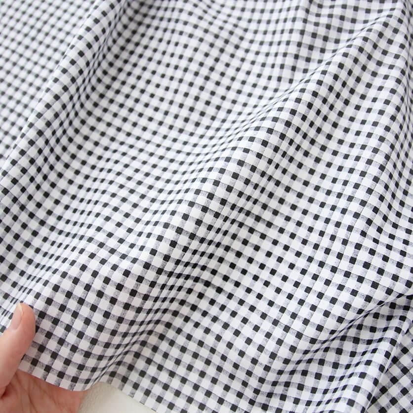 NATSUBI（モノクロ）チェック柄- 布・生地の通販サイト：nunocoto fabric