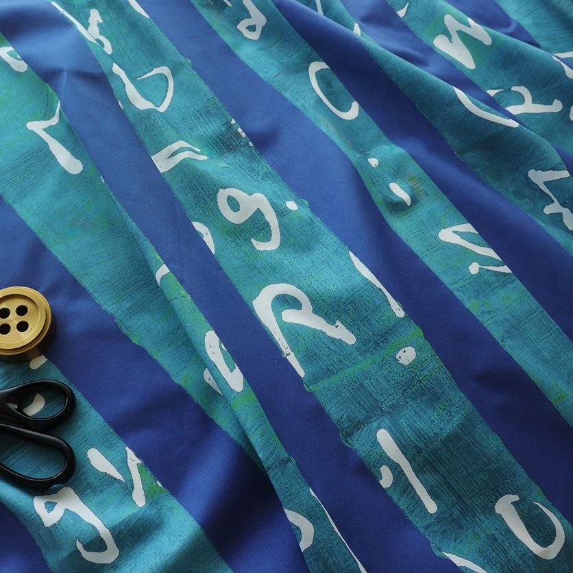 stripe（ao）ストライプ柄- 布・生地の通販サイト：nunocoto fabric