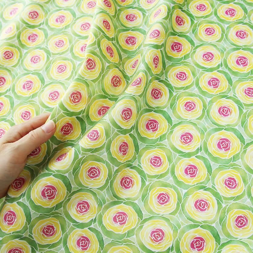 葉牡丹 花柄- 布・生地の通販サイト：nunocoto fabric